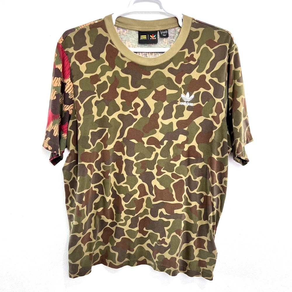 Adidas‎ & Pharrell Williams Collab Human Race T-shirt Camouflage Men's Size XL